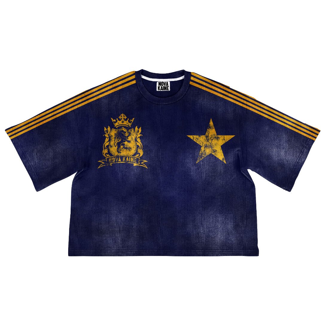 “Kingdom” Cropped Oversized Tee B&Y - Nova Kaine
